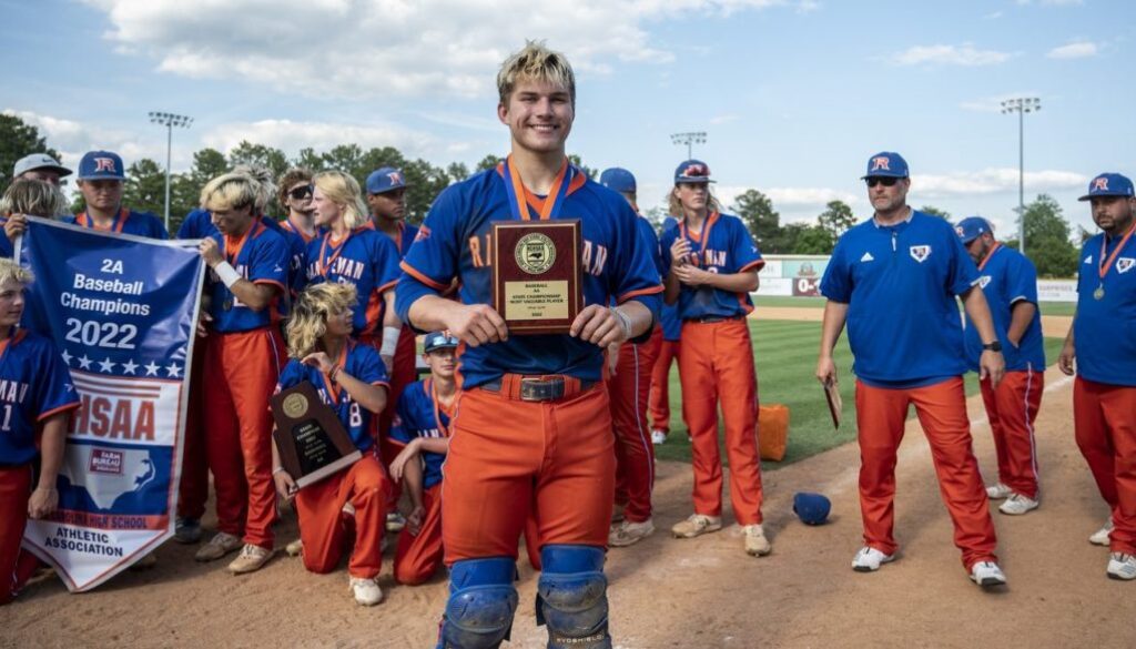 Brooks Brannon with MVP award