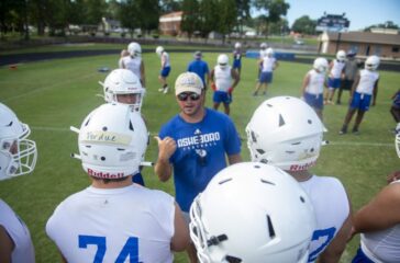 Asheboro HS football coach Blake Brewer