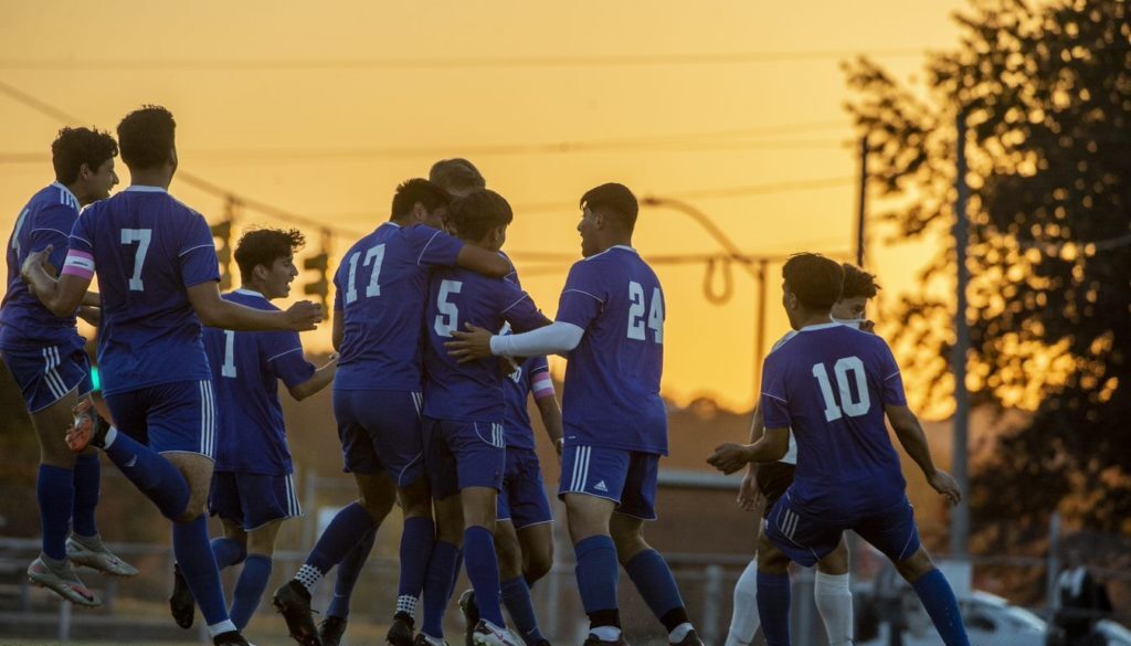 Asheboro boy soccer happy photo