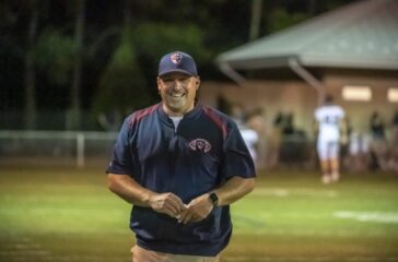 PG coach Calvin Brown in 2022 at Asheboro