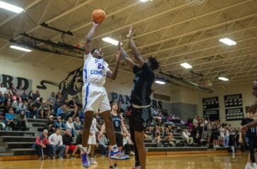 Asheboro boys Hakeeme Butler v Oak Grove Feb2023