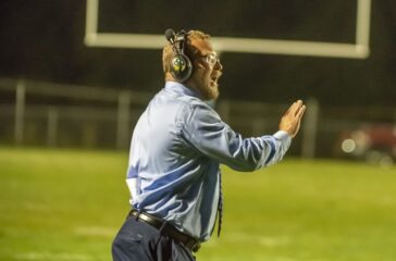 Trinity football coach Marlon Morris from 2021 season