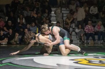 UCA wrestling Carson Robinson v ER Bryce Foland Feb2023