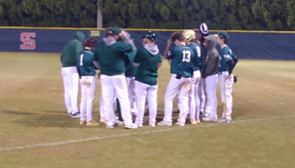 ER baseball players after game at SA