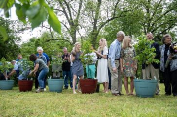 Jarrell garden first plants in place April2023