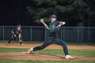 UCA baseball Jake Hunter pitches spring2023