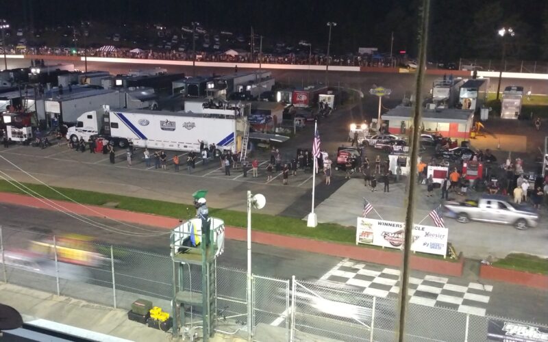 Big turnout witnesses Larson, others at Caraway Speedway