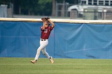 Post 45 Alex Martinez makes outfield catch v Chatham 2023