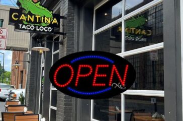 The Taco Loco open sign July2023