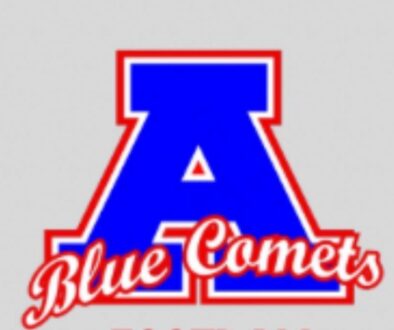 Asheboro Blue Comets logo with big A