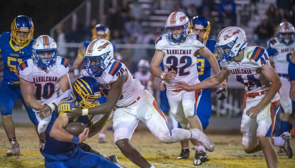 Randleman football defenders v SWR 2022