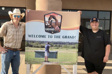 UCA trapshooters Colson Allen and Isaac McCoy Aug2023