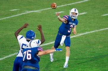Asheboro football Logan Laughlin v Albemarle Aug2023