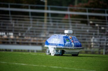 Asheboro robot paints line