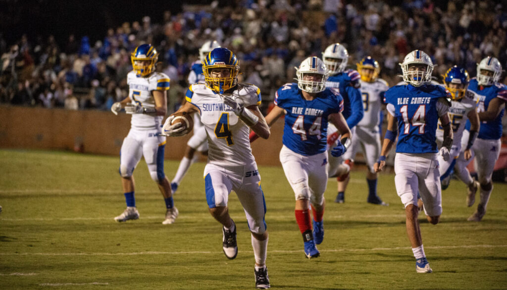 SWR football Nathan Ellis TD v Asheboro Sept2023