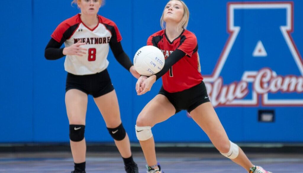 Wheatmore volleyball Routh and McKinney Aug2023