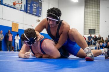 Asheboro wrestling Santos v PG Fogleman Nov2023