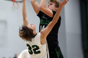 UCA basketball Aaron Smith v Woods Charter