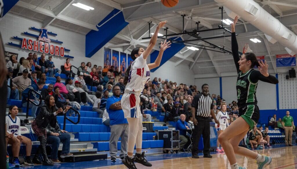 Asheboro girls basketball Khan v UCA Dec2023