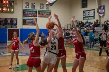UCA girls basketball N Staples v Wheatmore Jan2024