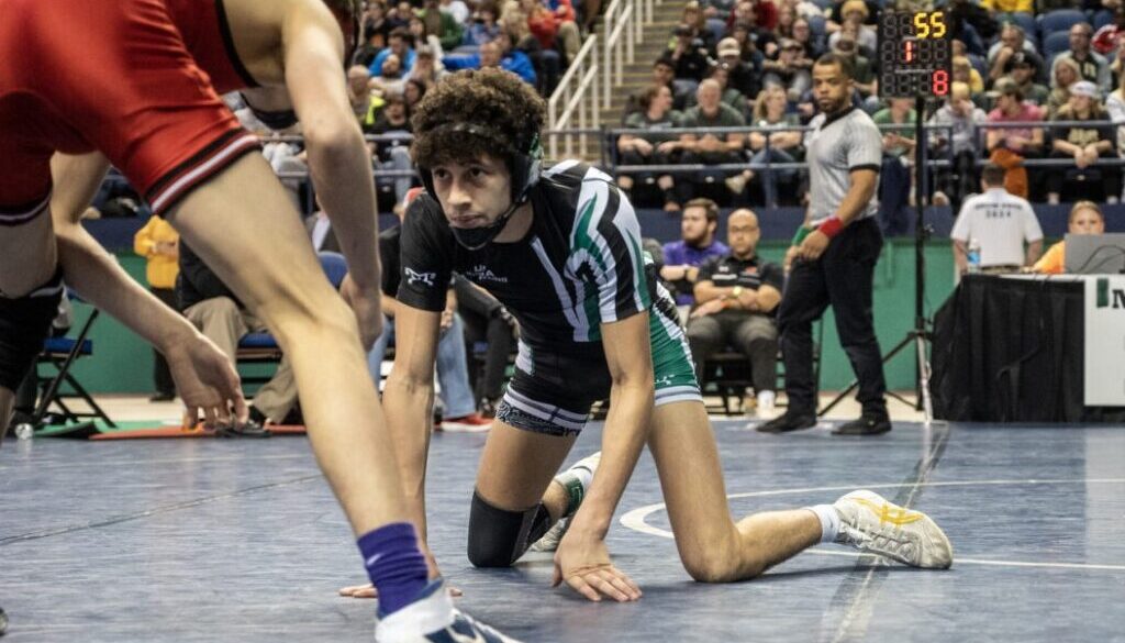 UCA wrestling Ethan Hines Feb2023 in state final