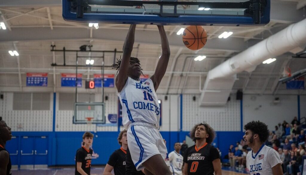 Asheboro boys basketball Jerquarius Stanback v North Davidson Feb2024