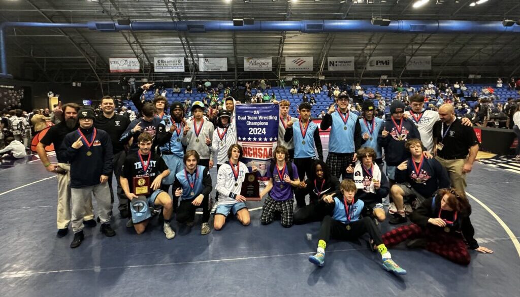 Trinity wrestling team photo for Web
