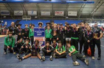 UCA wrestling team from from 2024 state final for WEB