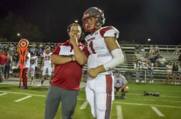 Wheatmore football Philip Yarbrough with Ben Walker 2021