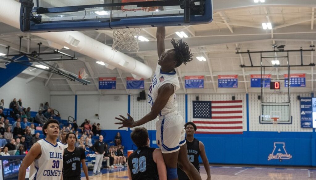 Asheboro boys basketball Jerqarius Stanback v Oak Grove Jan2024