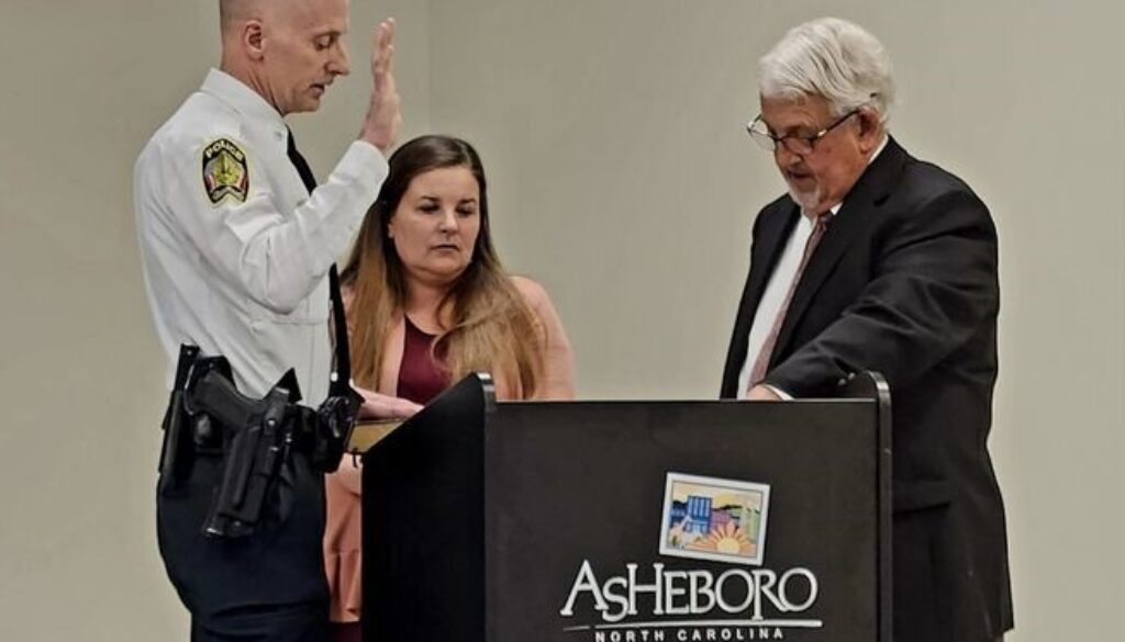 Asheboro new police chief photo March 2024 NEW CROP