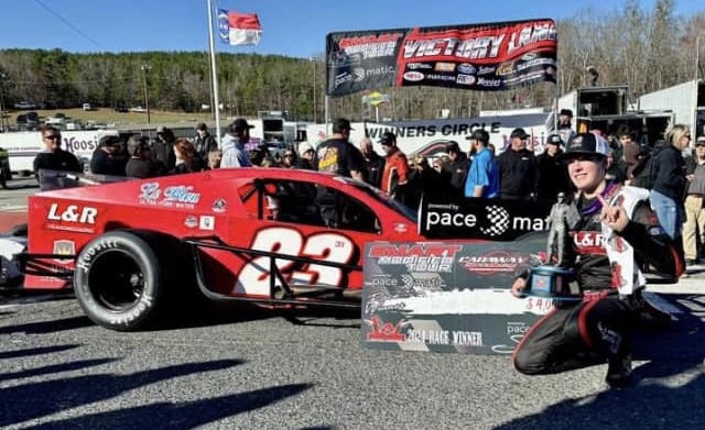 Teenager pulls off victory against NASCAR veterans in Caraway Speedway race