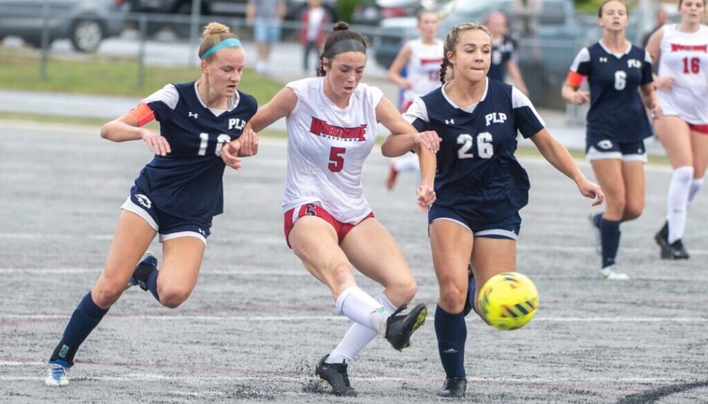 Wheatmore girls soccer Ellie Garrison v Pine Lake Prep May2023