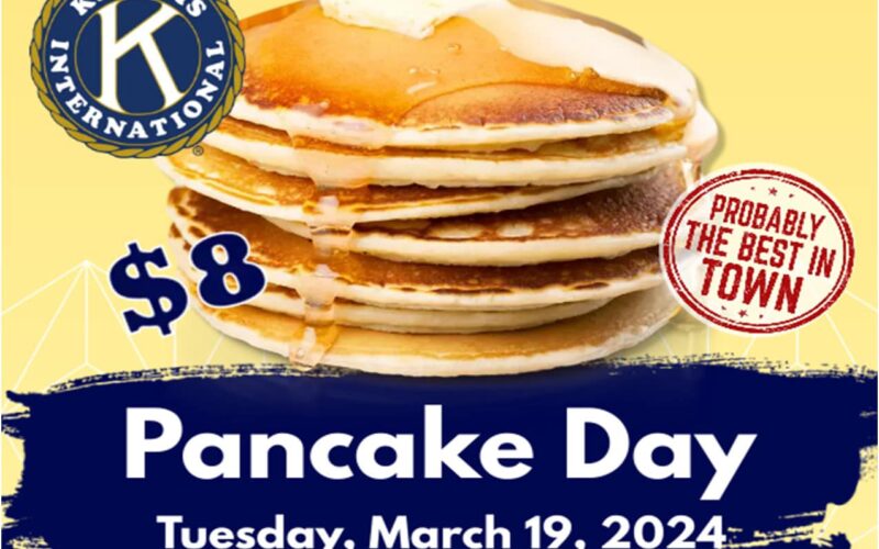 Kiwanis Club will hold 75th Pancake Day