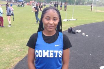 Record-setting Asheboro girl moves at fast pace on track