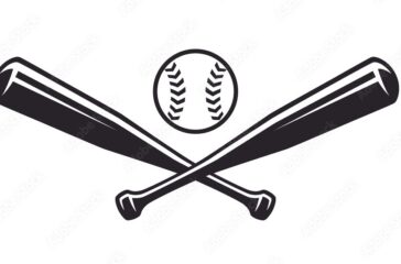baseball and bat logo