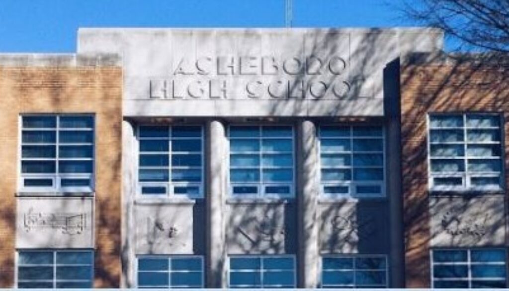 Asheboro High School front photo