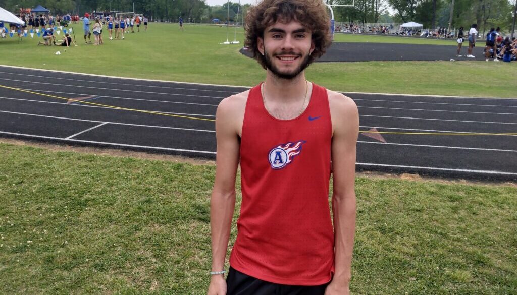 Asheboro track and field athlete Lance Everhart April2024