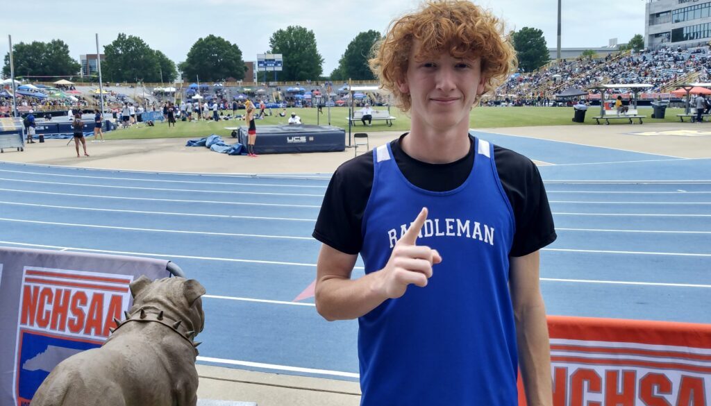 Randleman high jumper Chase Farlow May2024