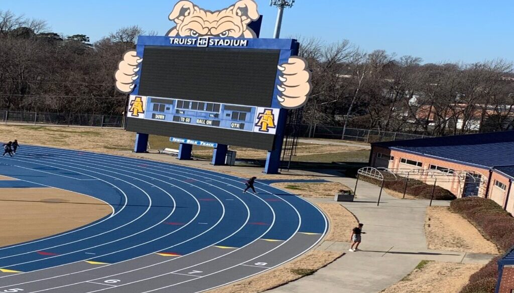 Track photo at NC AT Aggie stadium