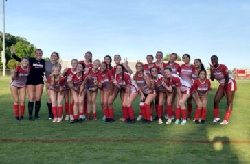 Wheatmore girls soccer team after winning 2024 second round