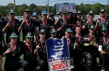 UCA team photo from 2024 baseball title NCHSAA photo