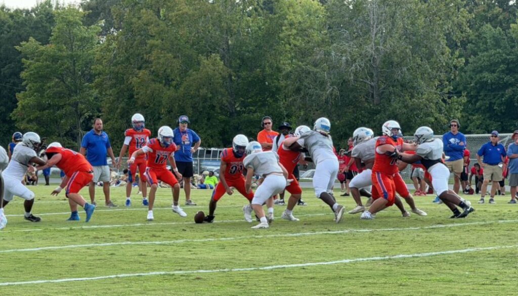 Jamboree 2024 Randleman on offense