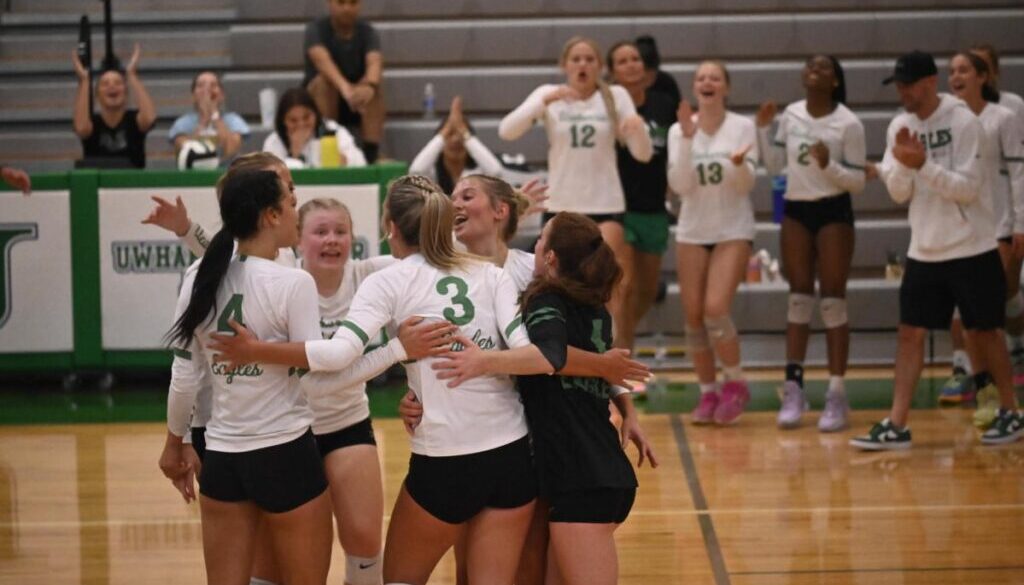 UCA volleyball happy v Union Pines for B1 stand-alone