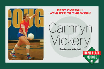 AOTW RR Camryn Vickery of Randleman volleyball