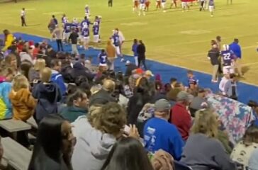 Asheboro city school stadium stock photo