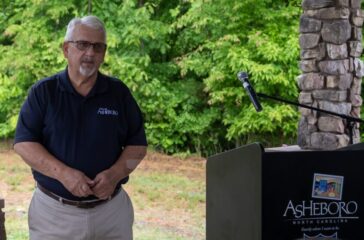 Asheboro mayor David Smith at sportsplex opening2024