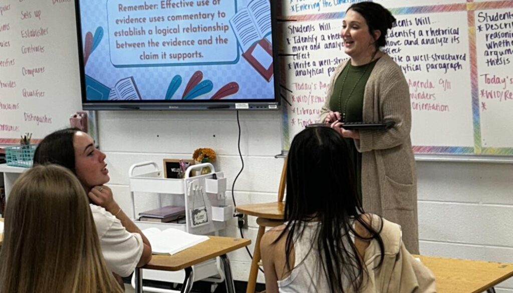 Elizabeth Tillery in classroom Sept2024