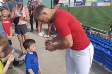 Brooks Brannon signs for fans in 2024