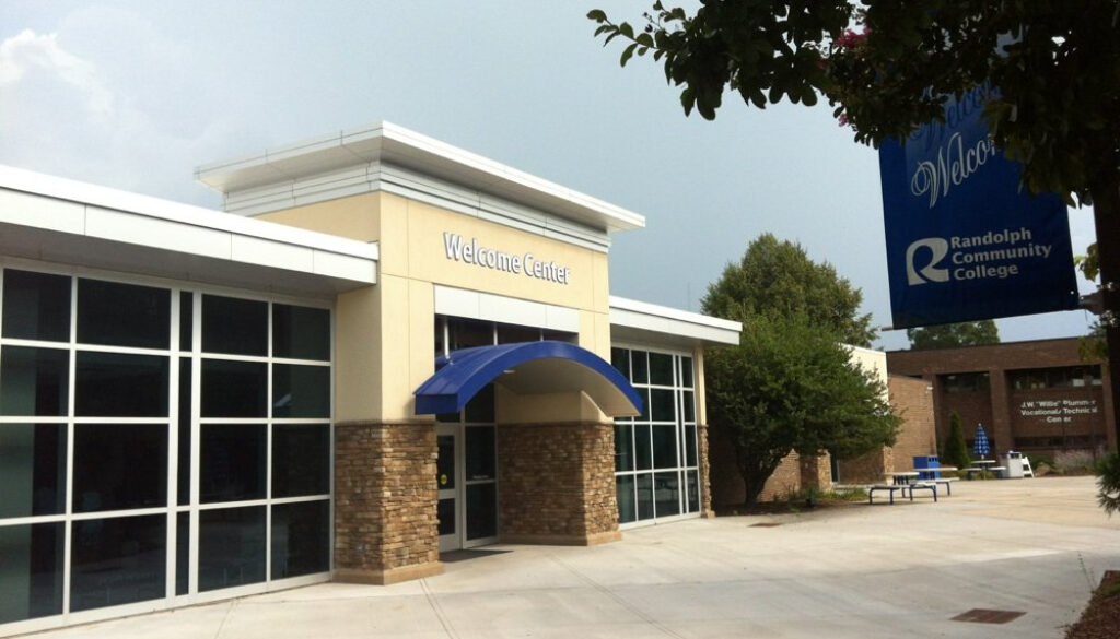 Randolph Community College welcome center for WEB
